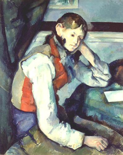"Graçon à la veste rouge" Paul Cézanne (source: Interpol)