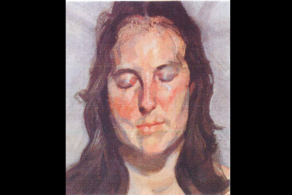 « Woman with eyes closed » Lucian Freud, 2002 (source: Interpol)