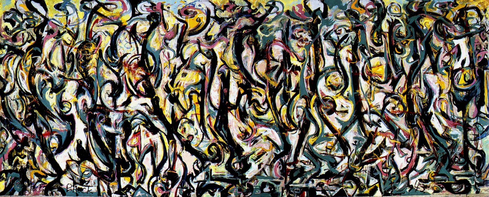 Mural de Jackson Pollock, 1943 (wikipaintings)