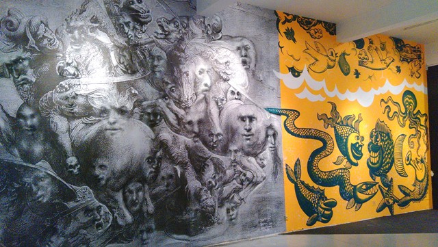 Jean Faucheur et Herv&eacute; Di Rosa (photo de l'auteur)